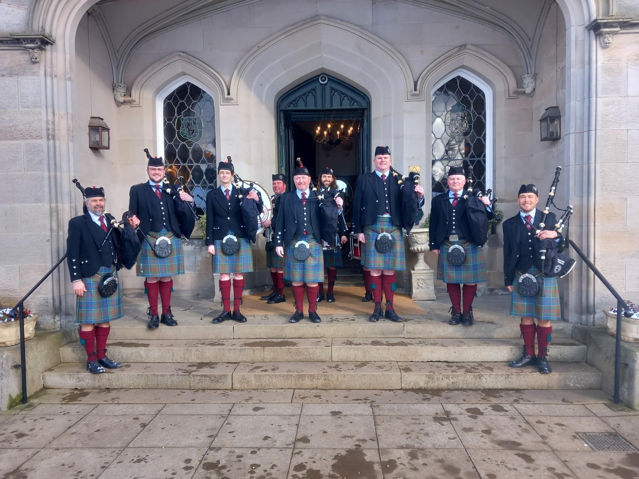 Stockbridge Pipe Band - Dundas Castle - March 2023